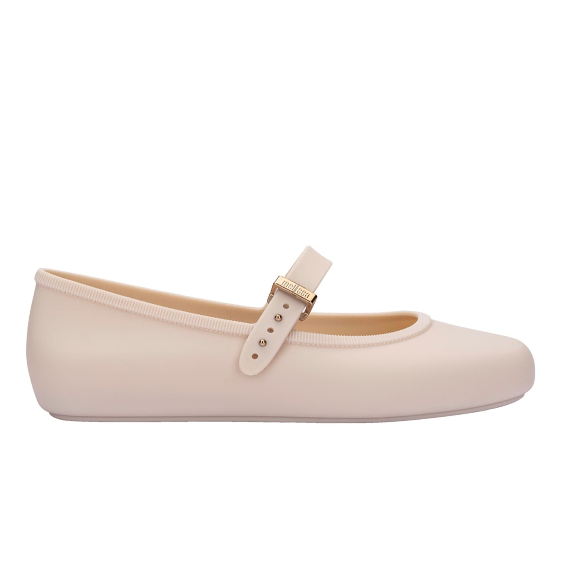 Melissa Shoes Melissa Shoes Women's Soft Ballerina Jelly Ballet Shoes in Beige