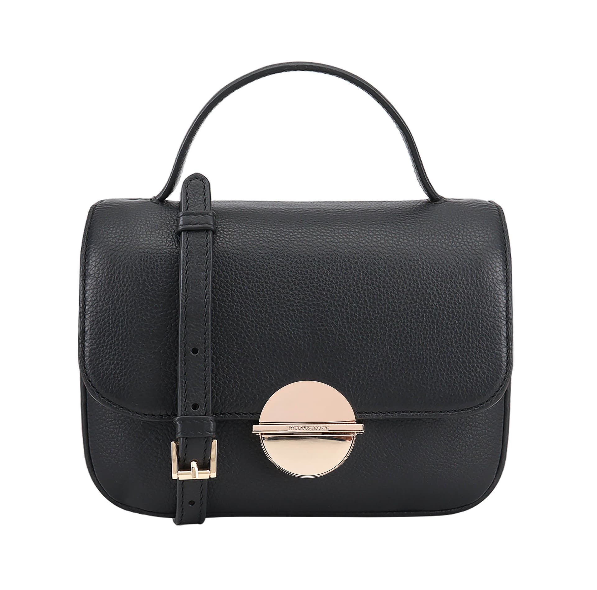 Paul Costelloe Paul Costelloe Women's Baneberry Leather Multi Way Bag in Jet Black