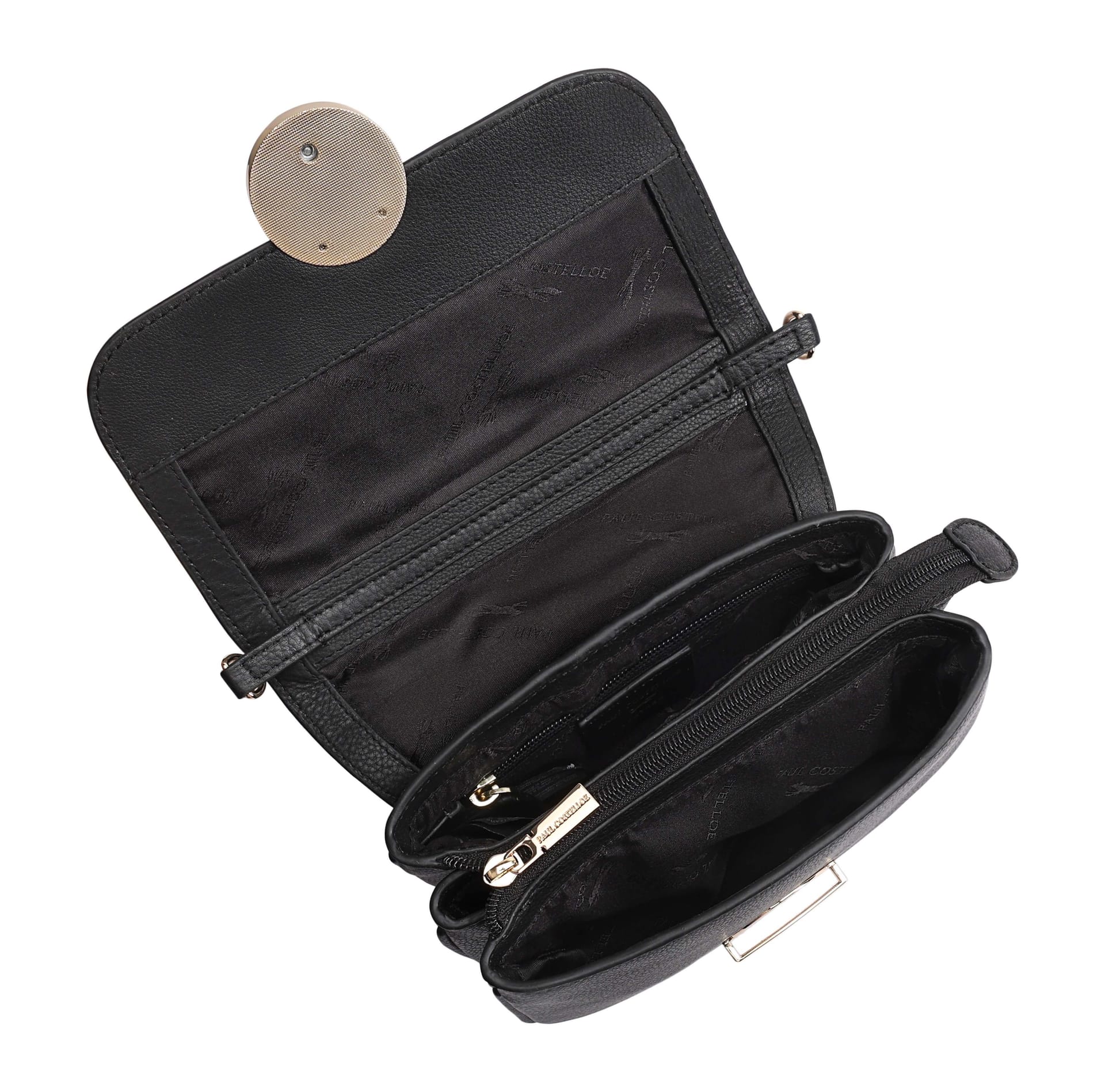 Paul Costelloe Paul Costelloe Women's Baneberry Leather Multi Way Bag in Jet Black - 4