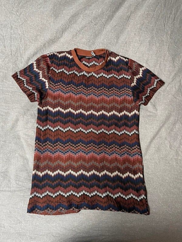 ASOS Design ASOS Design Zig Zag Pattern T-Shirt – Size M – Retro Festival Style