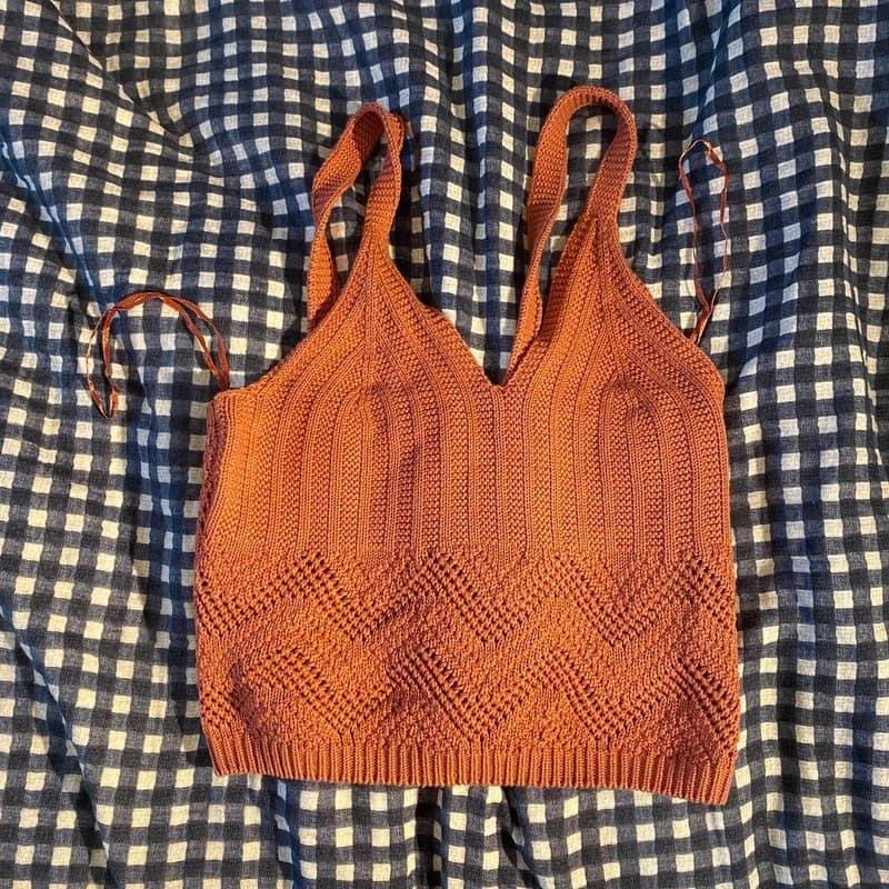 New Look New look crochet mesh crop top size 6
