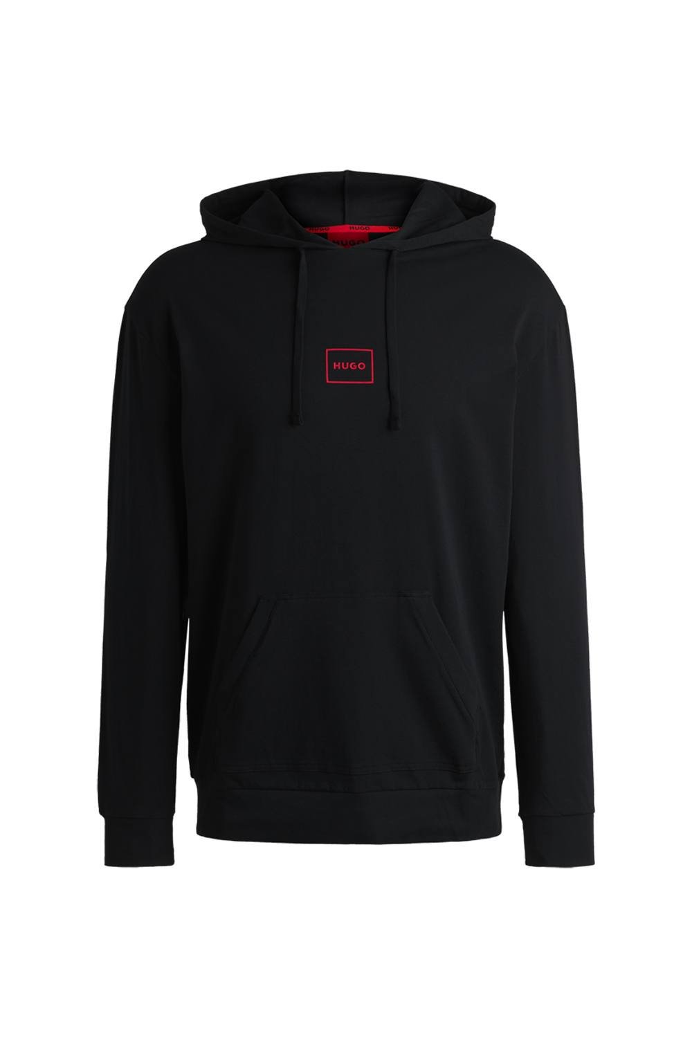 HUGO Hugo Men's Laze Box Logo Pullover Hoodie Black - 3