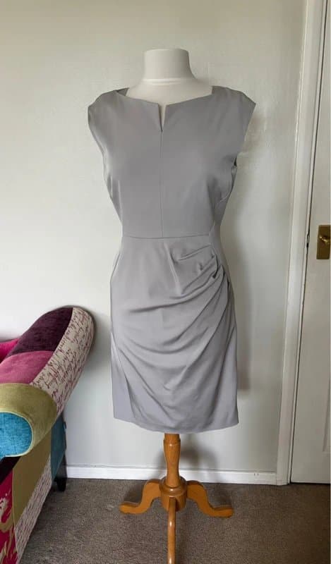 LK Bennett LK Bennett silver grey tailored dress - size 12