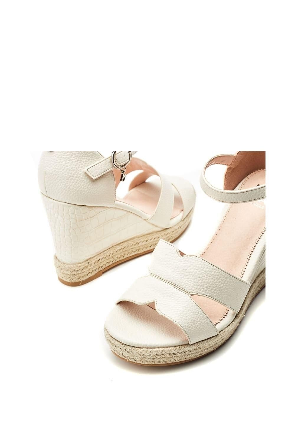 Moda in Pelle Moda In Pelle Women's 'Rikolia' Patent Mocc Croc Wedges in Off-White - 4