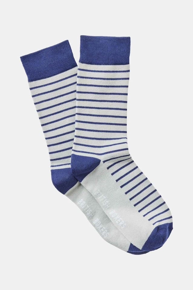 British Boxers British Boxers Men's Three-Pair "Skyscraper" Bamboo Socks - 3