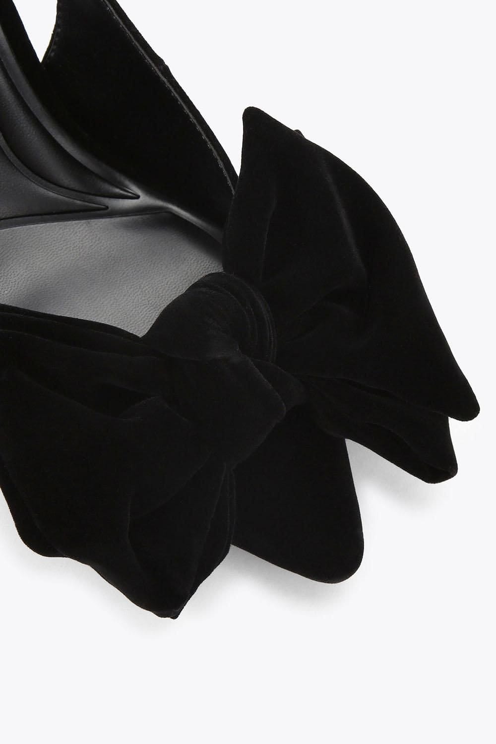 KG Kurt Geiger KG Kurt Geiger Women's 'Tilly Bow' Velvet Heels in Black - 4