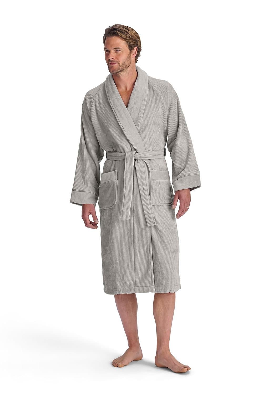 Christy Christy Grey Egyptian Cotton Bath Robe