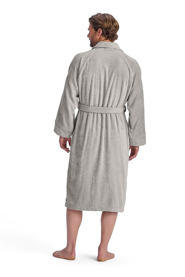 Christy CHRISTY Women's Luxury 100% Egyptian Cotton Soft Bath Robe in Grey - 2
