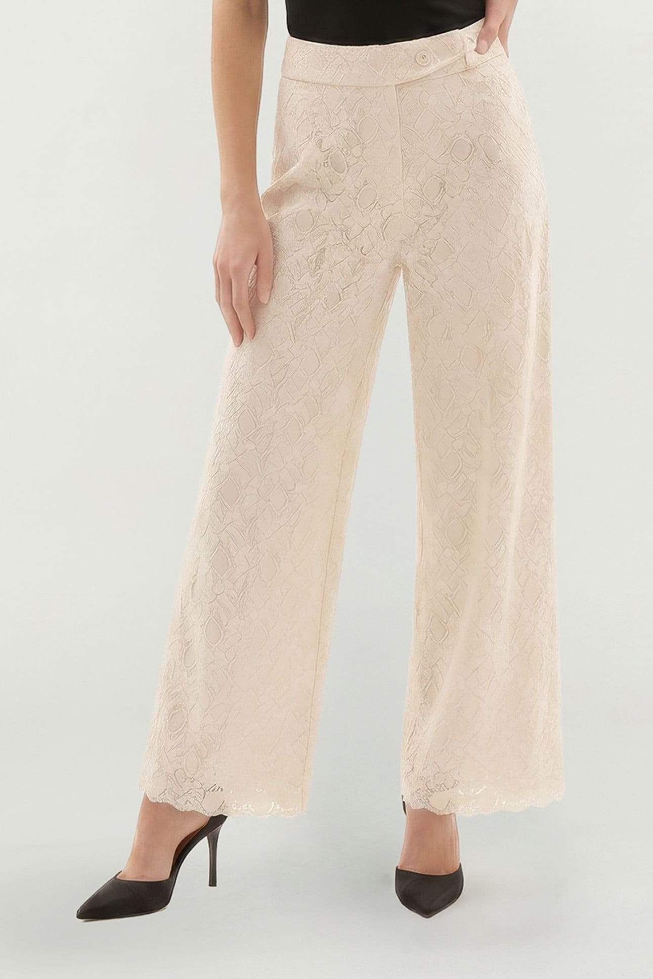 Lily and Lionel Lily and Lionel Women's Calipo Lace Trouser in Ivory - 4