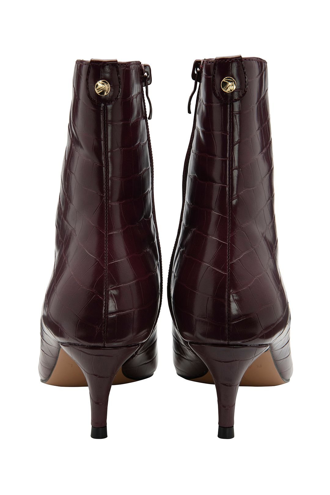 Ravel Ravel Women's 'Currans' Kitten Heel Ankle Boots in Burgundy - 3