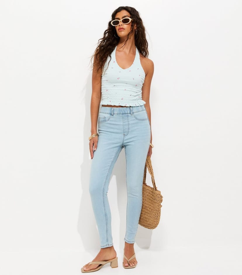 New Look Women's Light Blue Lift & Shape Emilee Jeggings New Look - 1
