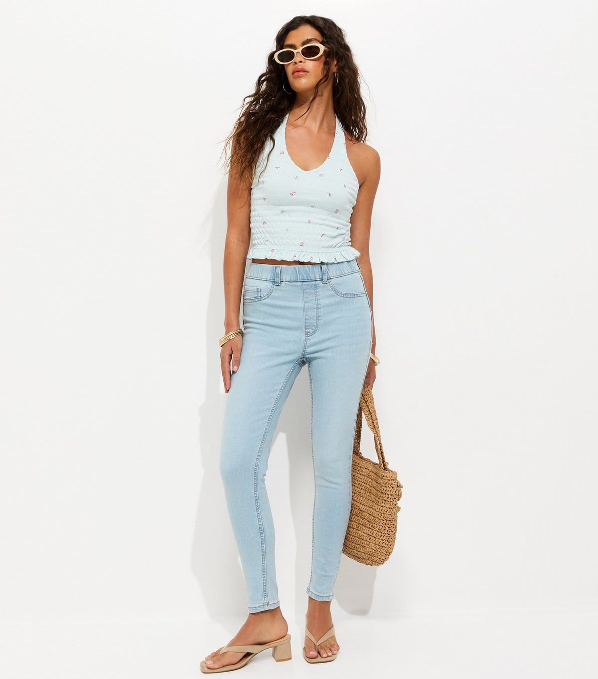 New Look Light Blue Lift & Shape Emilee Jeggings