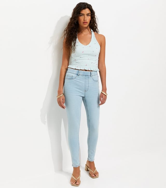 New Look Women's Light Blue Lift & Shape Emilee Jeggings New Look - 2