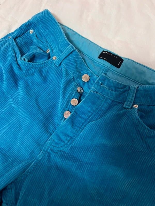 ASOS Design Blue velour pants