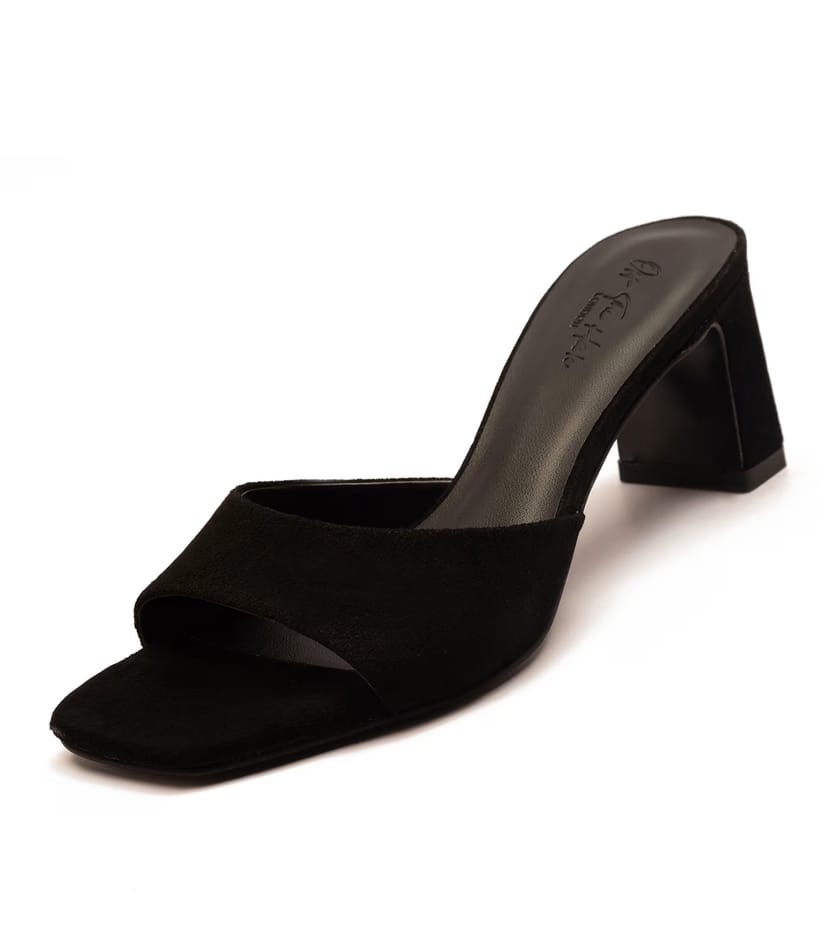 ASOS OFF THE HOOK 'PARK' Suede Leather Block Heel Women Heeled Sandals - 1