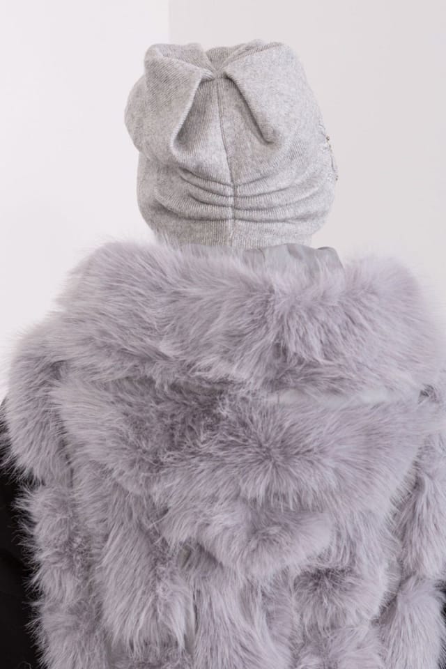 Love Lace Love Lace Women's Embroidered Solid Adjustable Beanie with Breathable Panel Everyday in Grey - 3