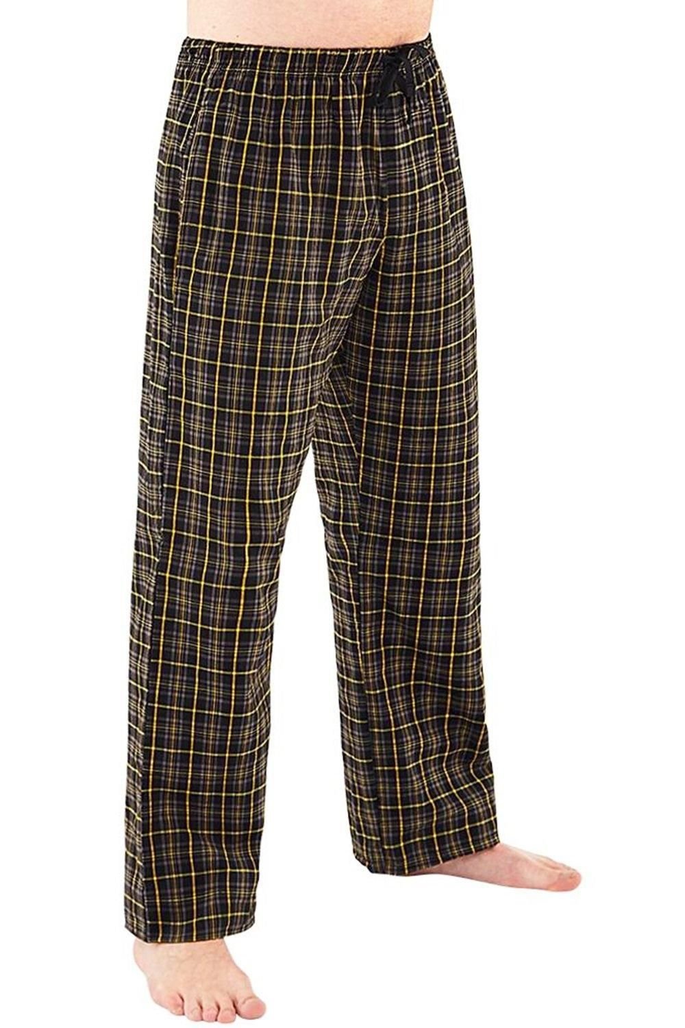 Just Essentials Just Essentials Men's Check Pyjama Trousers in Black - 2