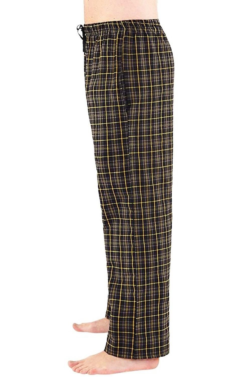 Just Essentials Just Essentials Men's Check Pyjama Trousers in Black - 3