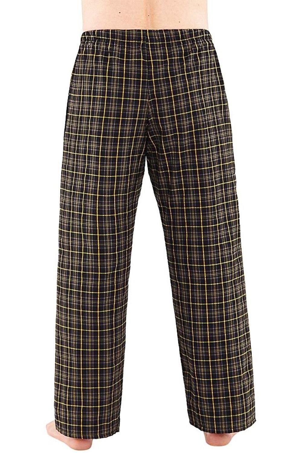Just Essentials Just Essentials Men's Check Pyjama Trousers in Black - 4