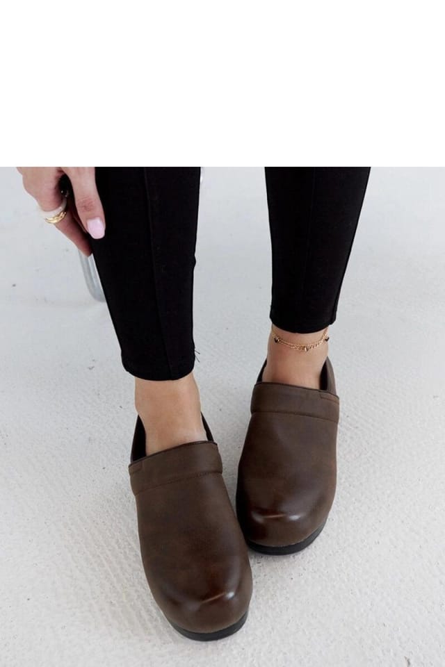 Love Lace Love Lace Women's Comfort Low Profile Platform Slip On Faux Round Toe Shoes in Brown - 3