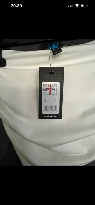 New Look BNWT new look ivory strapless top size 8