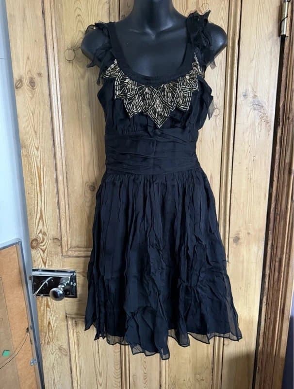 ASOS silk ASOS Luxe size 8 black dress