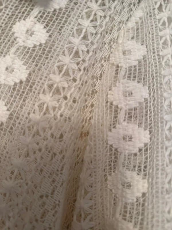 New Look Crochet cream shirt