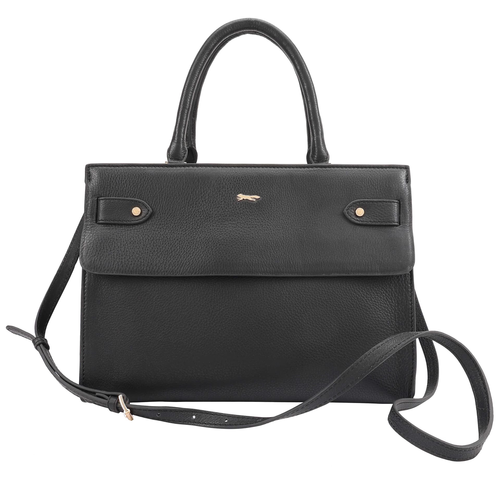 Paul Costelloe Paul Costelloe Black Leather Shoulder Work Bag