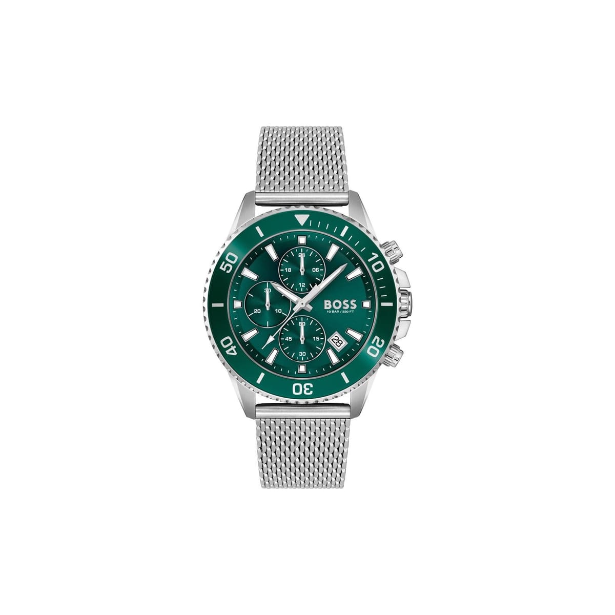 Boss BOSS Men's 1513905 Admiral 45mm Quartz Watch in Silver - 1