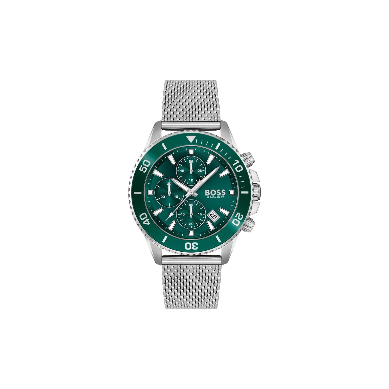 Boss BOSS Men's 1513905 Admiral 45mm Quartz Watch in Silver
