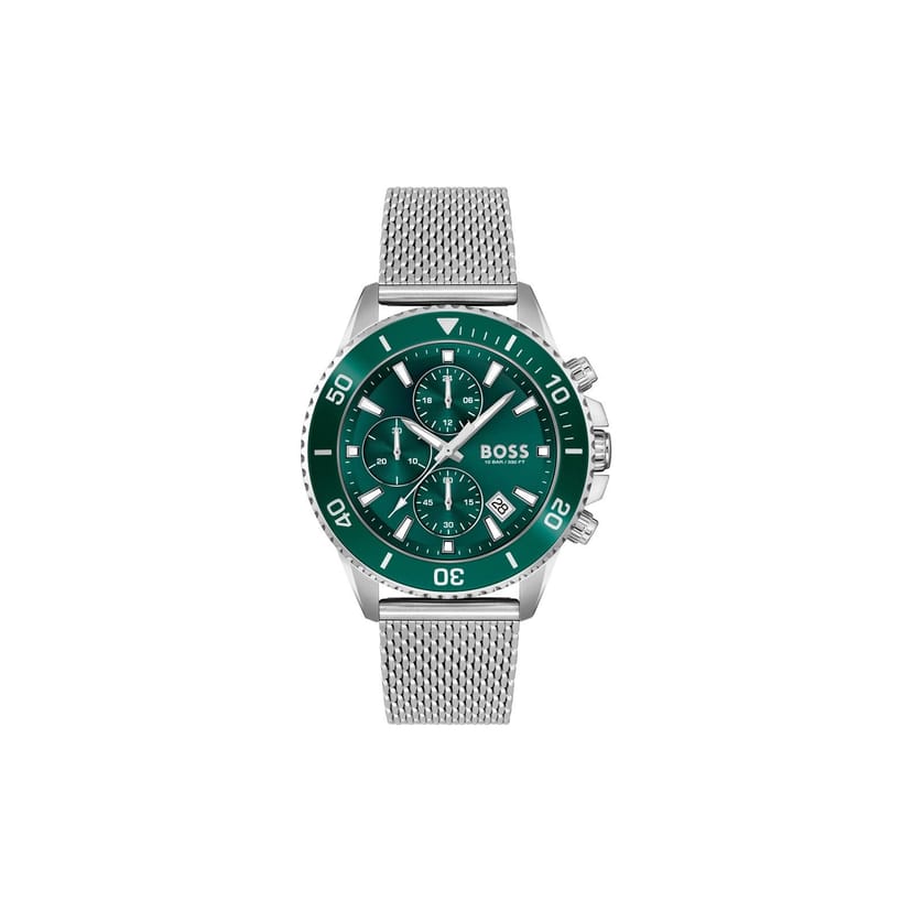 Boss BOSS Men's 1513905 Admiral 45mm Quartz Watch in Silver - 1