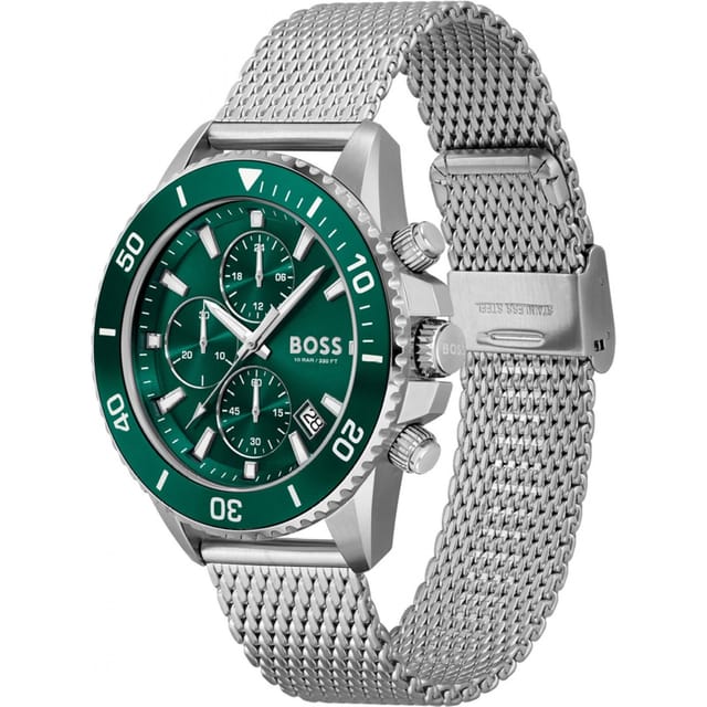 Boss BOSS Men's 1513905 Admiral 45mm Quartz Watch in Silver - 3