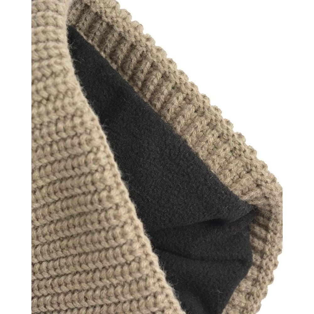 Lambretta Lambretta Men's Logo Fleece Beanie in Stone - 4