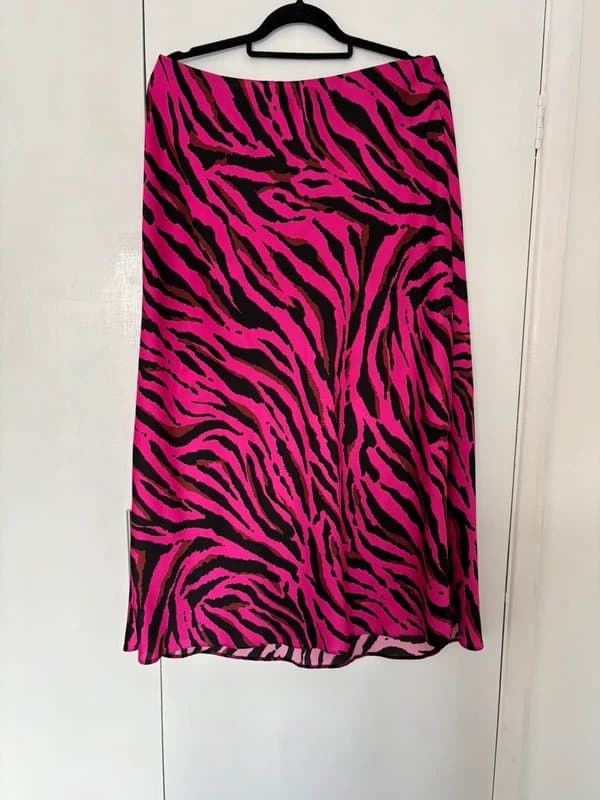 New Look Newlook satin bias cut midi skirt