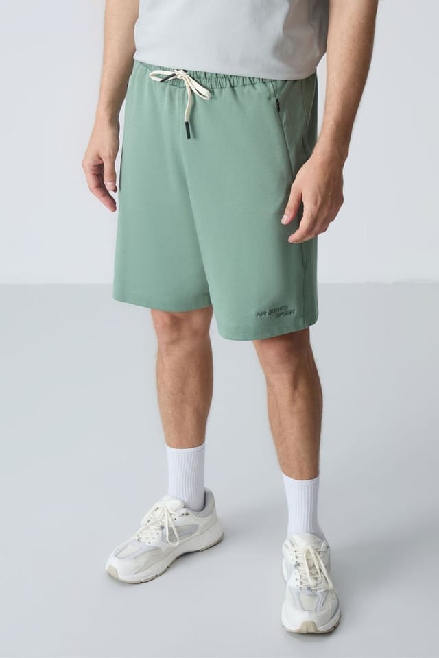 Tommy Life Tommy Life Men's Regular Fit Jersey Shorts in Green - 2