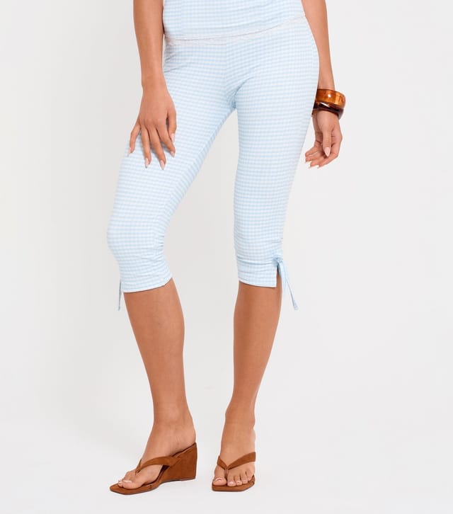 Public Desire Women's Gingham Capri Pant Public Desire New Look - 3