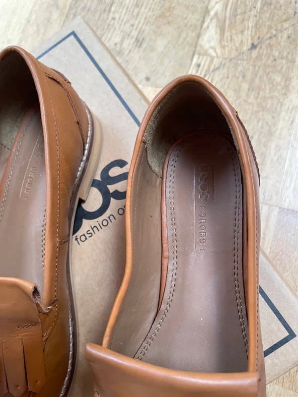ASOS New tan leather loafers