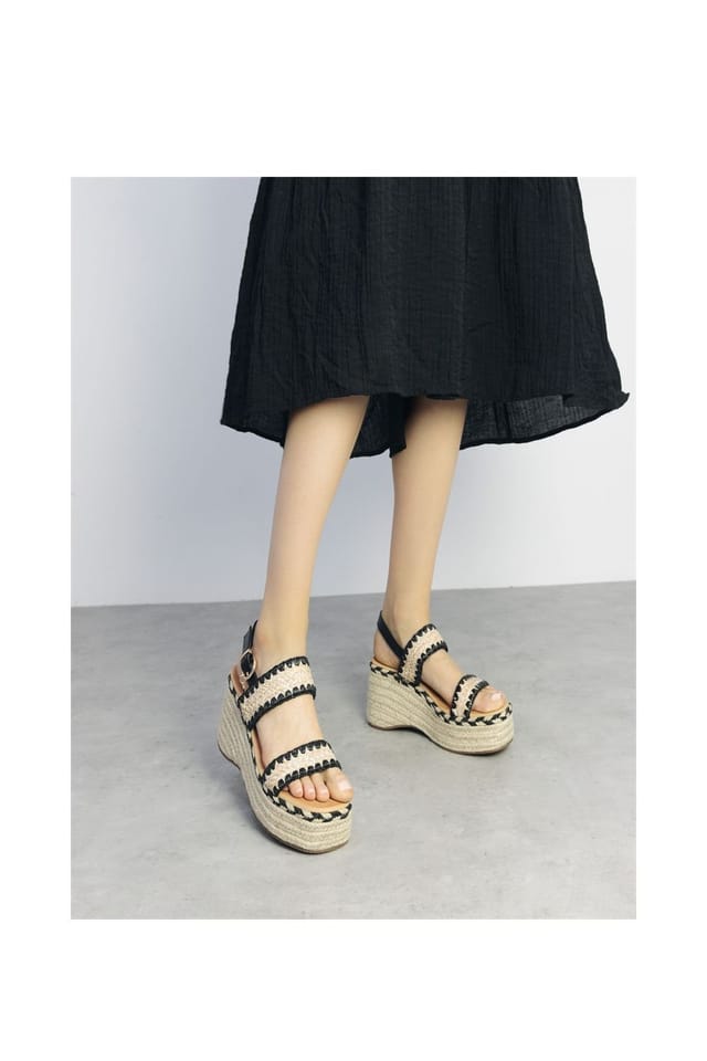 Moda in Pelle Moda In Pelle Women's 'Kelila' Textile Wedges in Light Sand - 2