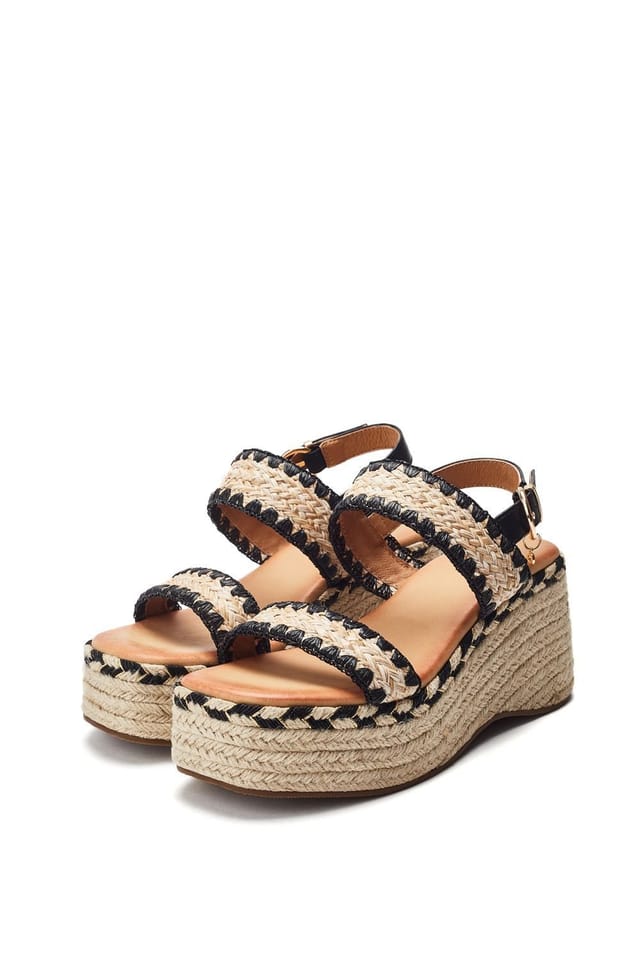 Moda in Pelle Moda In Pelle Women's 'Kelila' Textile Wedges in Light Sand - 3