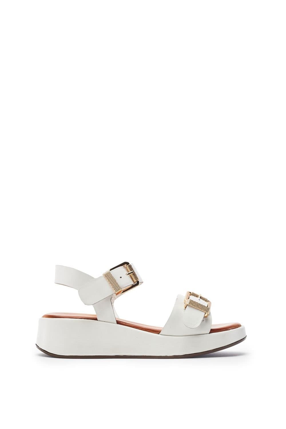 Moda In Pelle Moda In Pelle Women's 'Kaprii' Leather Flatforms in White