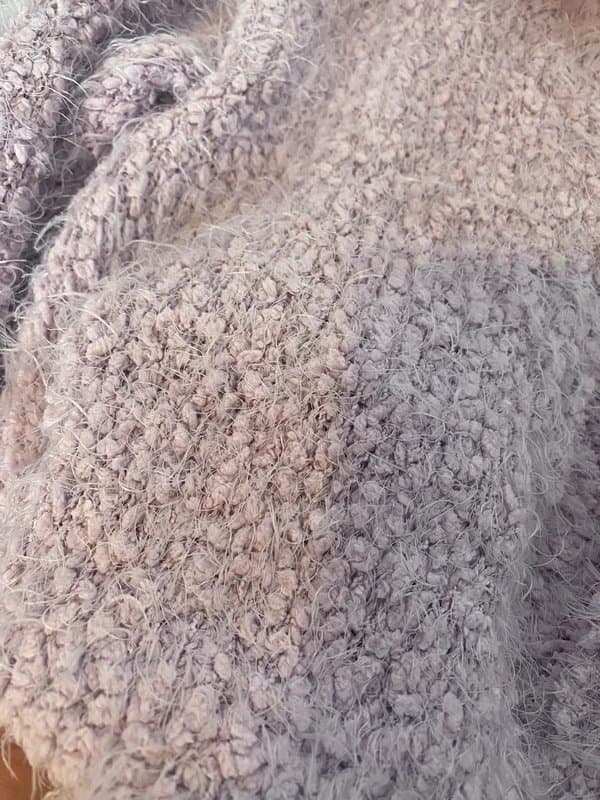 Collusion Fluffy pink zip up cardigan