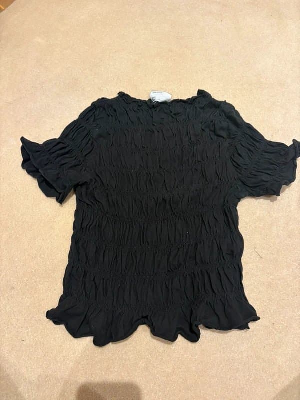 ASOS ASOS black ruched top