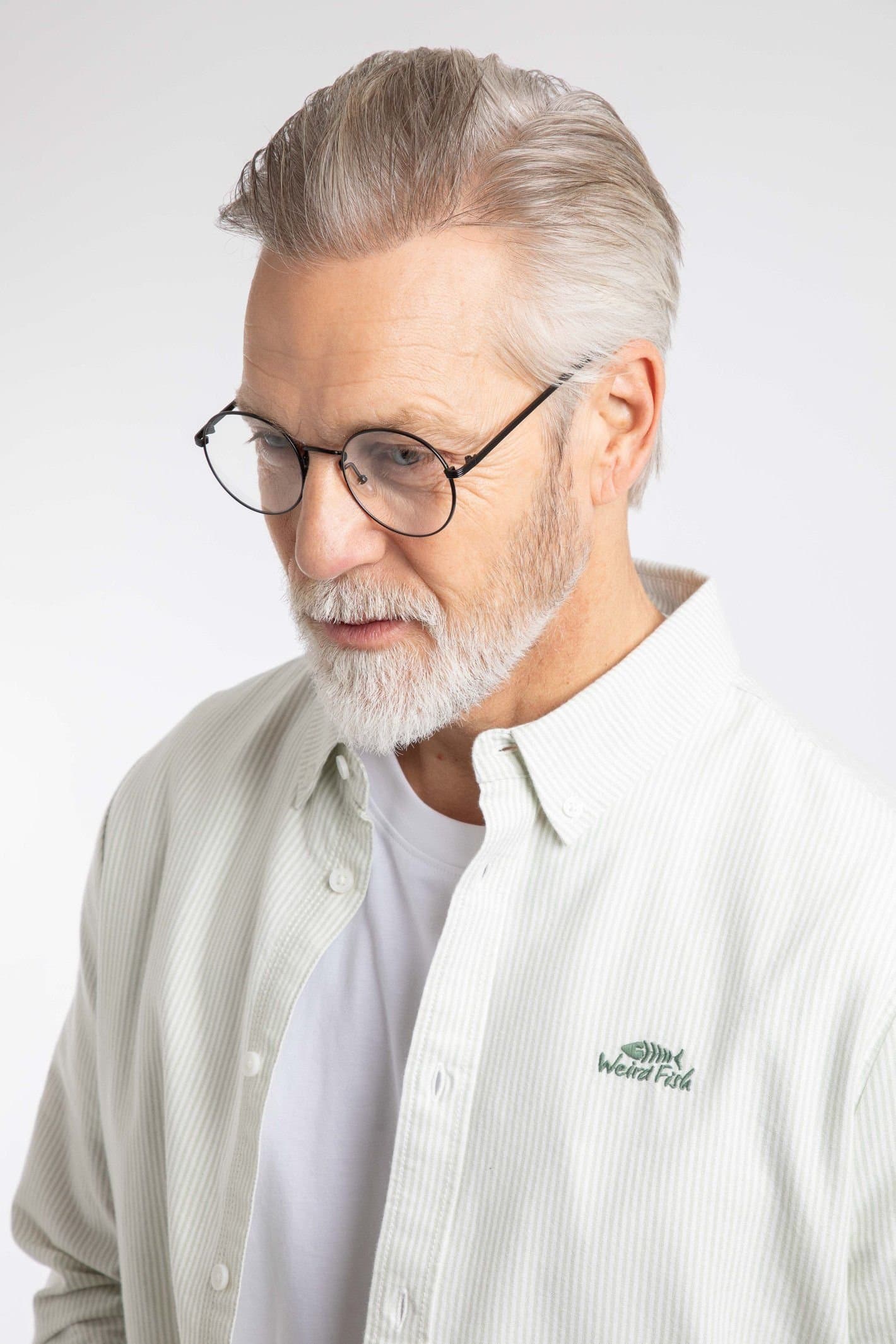 Weird Fish Weird Fish Men's Benedict Button Down Oxford Shirt in Pale Green