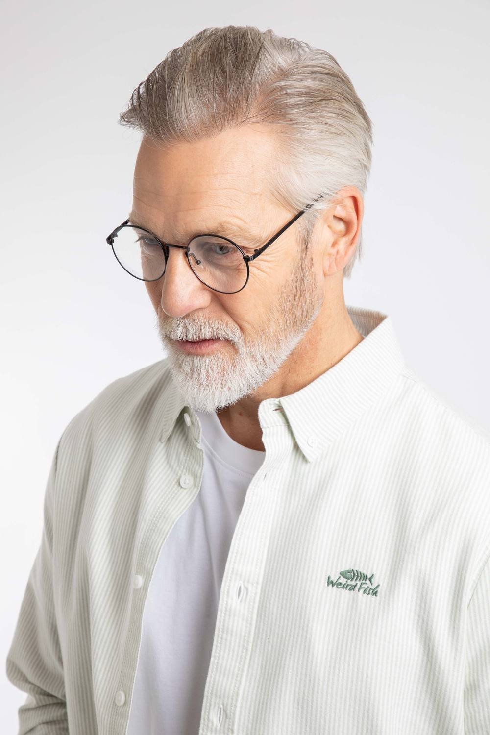 Weird Fish Weird Fish Men's Benedict Button Down Oxford Shirt in Pale Green - 4