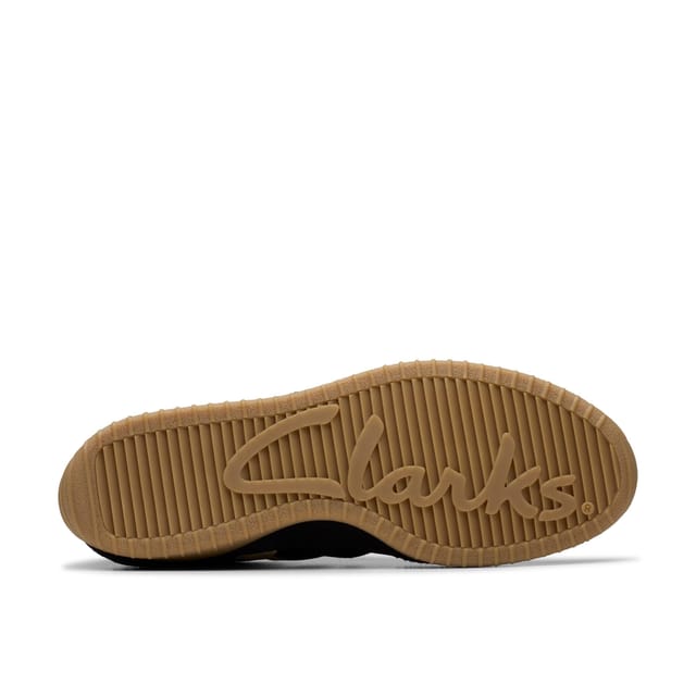 Clarks Clarks Women's Meridor Lo Black Combination Suede Trainers, Lace Up - 3