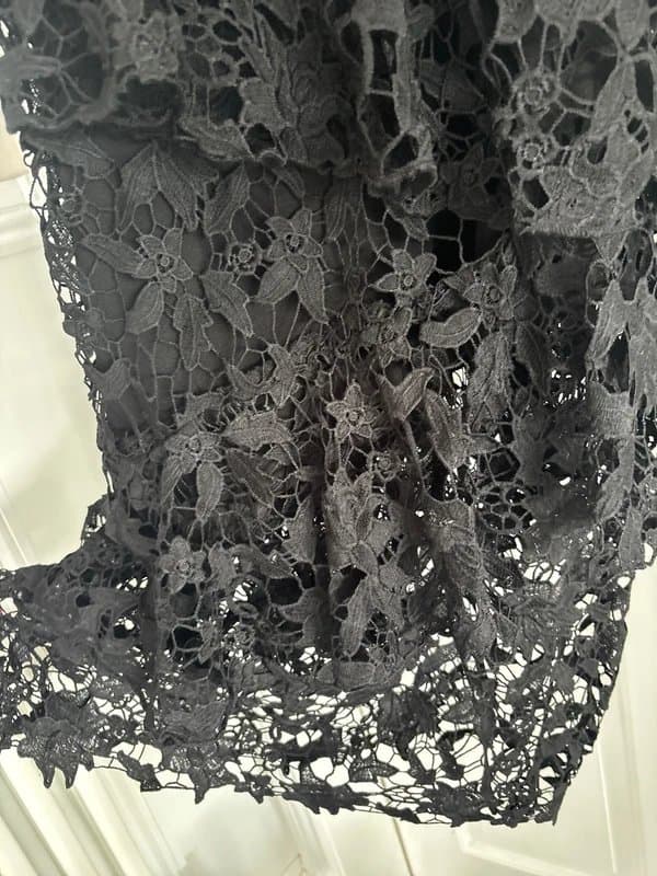 Never Fully Dressed Blk crochet dress