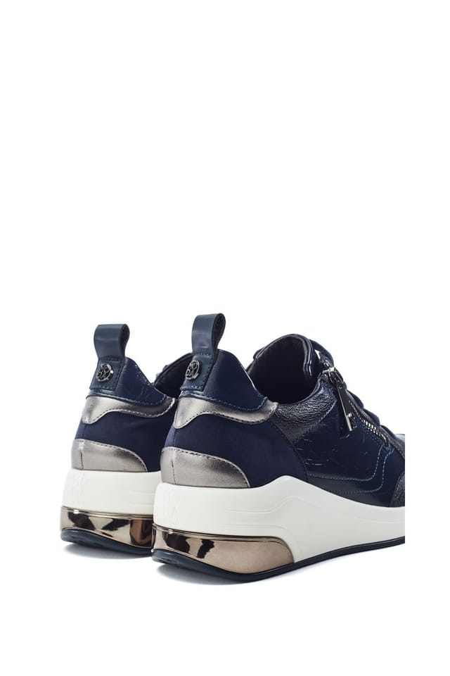 Moda In Pelle Moda In Pelle Women's Corali' Porvair Trainers in Navy - 3