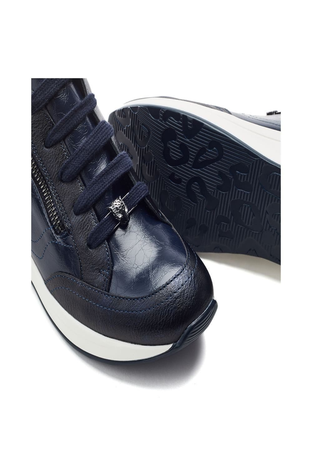 Moda In Pelle Moda In Pelle Women's Corali' Porvair Trainers in Navy - 4