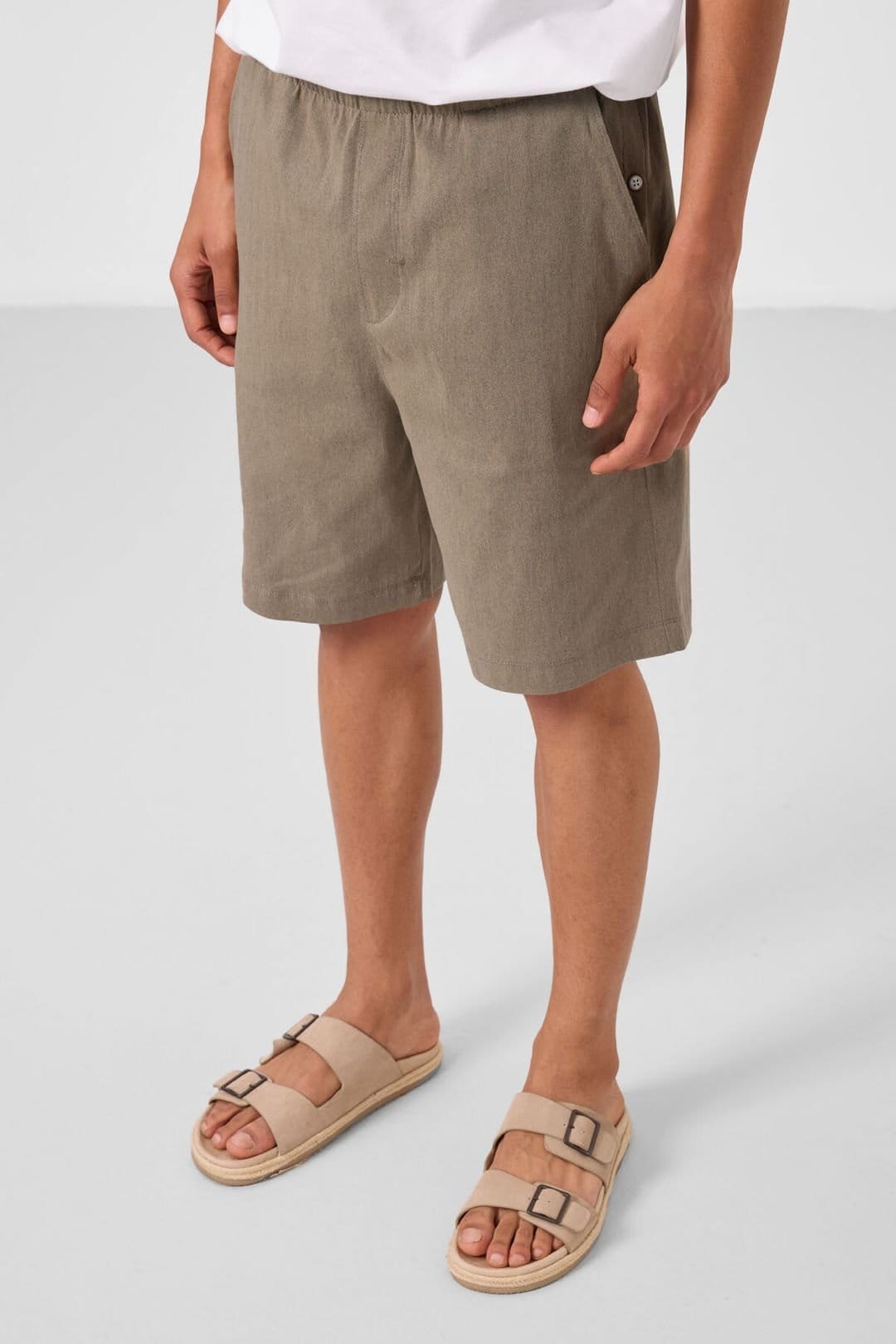 Tommy Life Tommy Life Men's Chino Shorts in Khaki - 4