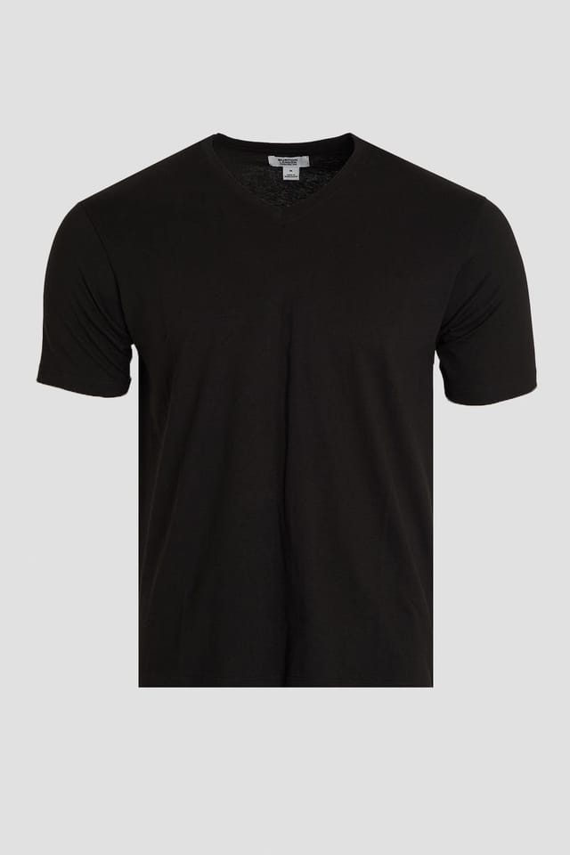 Burton Burton Men's Mixed 3 Pack Plain V Neck T-Shirts - 2